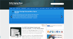 Desktop Screenshot of defyagingnow.com